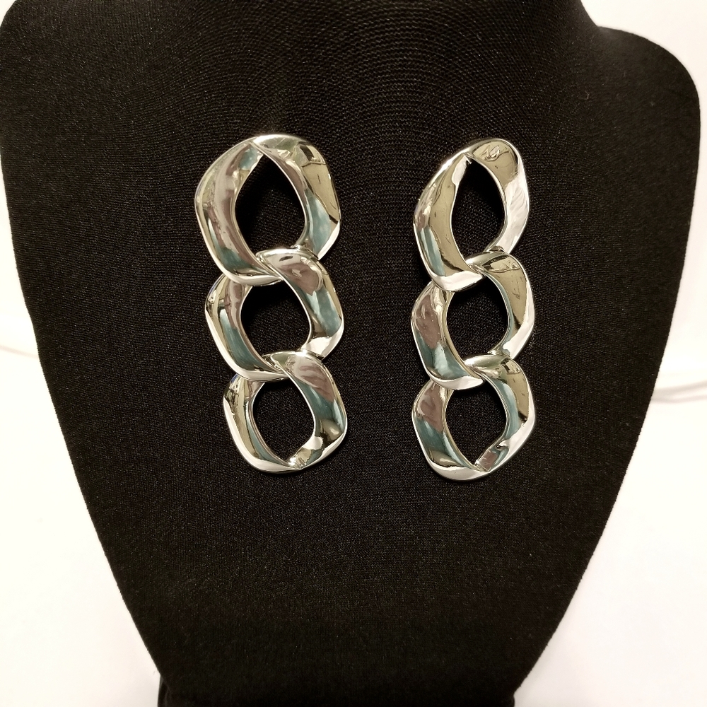Chunky Chain Link Drop Earrings
